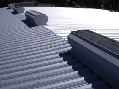 metal flat roof